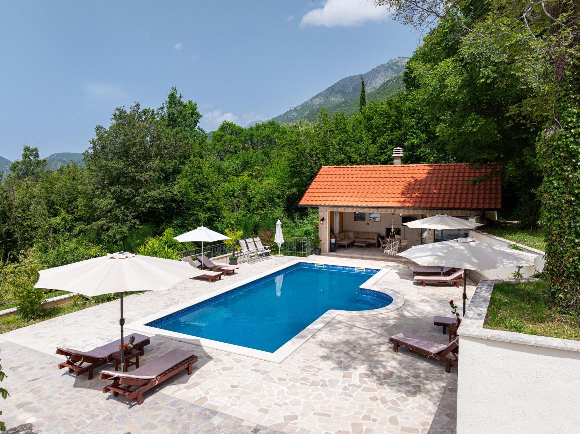 Sunset & Sunrise Villas In Stanisici-Two Villas With Common Pool 布德瓦 外观 照片